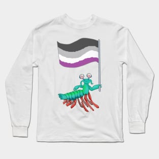 Mantis Shrimp Asexual Pride! Long Sleeve T-Shirt